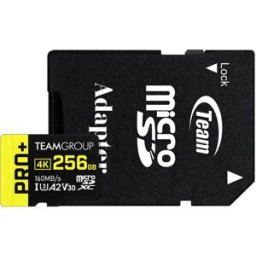 Team Group Tarjeta de Memoria PRO+ MicroSDXC A2 UHS-I U3 V30 256GB