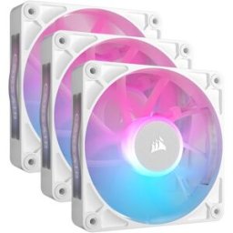 Corsair Ventilador iCUE Link RX120 RGB PWM Blanca 120mm (Pack 3)