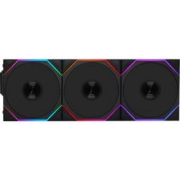 Lian-Li Ventilador UNI FAN TL120 RGB Wireless Reverse PWM Negro 120mm (Pack 3)