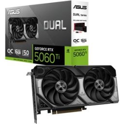 Asus Tarjeta Gráfica GeForce® RTX 5060 Ti Dual OC 16GB GDDR7 DLSS4