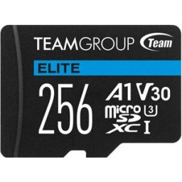 Team Group Tarjeta de Memoria Elite MicroSDXC A1 UHS-I U3 V30 256GB