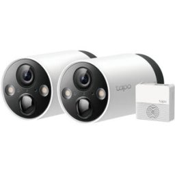 TP-Link Cámara de Vigilancia Tapo C420S2 Smart Wire-Free Security Camera, 2 Camera System
