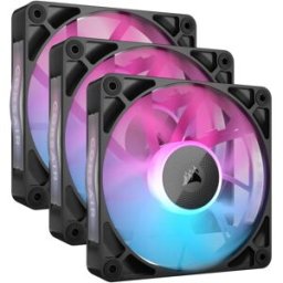 Corsair Ventilador iCUE Link RX120 RGB PWM Negra 120mm (Pack 3)