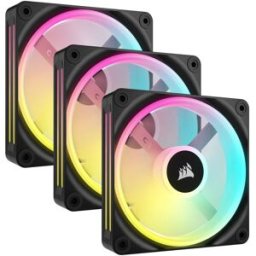 Corsair Ventilador iCUE Link QX120 RGB PWM Negro 120mm (Pack 3)
