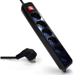 Ewent Regleta 6 Tomas 16A com Switch On/Off Negro