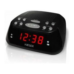 Haeger RA-06B.005B despertador Reloj despertador digital Negro