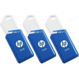 HP PNY x755w Triple Pack 32GB - USB Type-A - Azul, Blanco