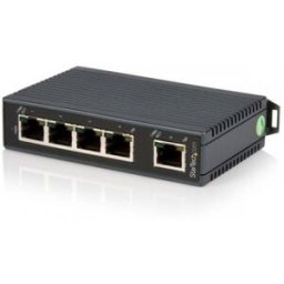 StarTech.com Switch Conmutador Industrial Ethernet de 5 Puertos RJ45 de Montaje en Carril DIN