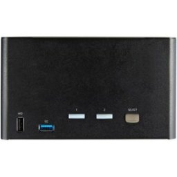 StarTech.com Switch Conmutador KVM de 2 Puertos DisplayPort 1.2 para 4 Monitores - DP HDR UHD 4K de