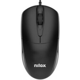 Nilox MOUSB1011 ratón Oficina USB tipo A Óptico 1200 DPI
