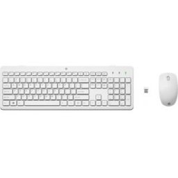HP 230 Combo de teclado y ratón inalámbricos - 1600 DPI Blanco