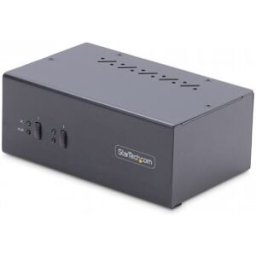 StarTech.com Switch KVM de 2 Puertos DisplayPort para 2 Monitores - Conmutador KVM 4K60Hz - Hub Ladr