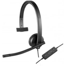 Logitech H570e, Centro de llamadas/Oficina, Monoaural, Diadema, Negro, Alámbrico, Circumaural
