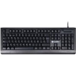 CoolBox COO-TEC04DNI teclado Oficina USB QWERTY Español Negro