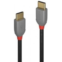 Lindy Cable USB 2.0 Tipo C 3m, Línea Antracita