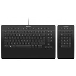 3d Connexi 3Dconnexion Keyboard Pro with Numpad teclado Oficina USB + RF Wireless + Bluetooth QWERTZ Alemán Neg
