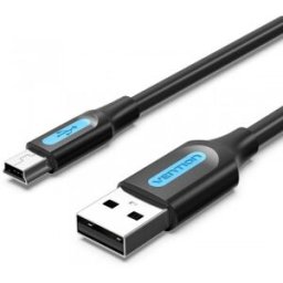 Vention Cable USB 2.0 COMBG - USB Macho - MiniUSB Macho - 1.5m - Negro