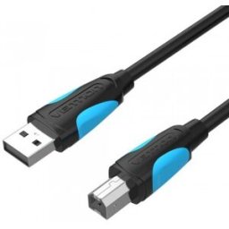 Vention Cable USB 2.0 Impresora VAS-A16-B100 - USB Tipo-B Macho - USB Macho - 3m - Negro