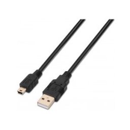 Aisens A101-0026 cable USB 3 m USB 2.0 USB A Mini-USB B Negro