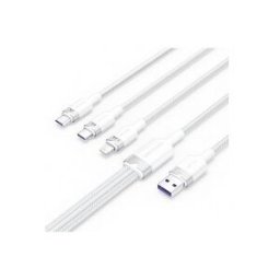 Cable USB 2.0 Lightning Vention CTPWG - USB Macho - USB Tipo-C Macho - MicroUSB Macho - Lightning Ma
