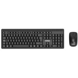 Nilox NXKMWE011 teclado Ratón incluido Oficina RF inalámbrico Español Negro