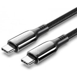 Vention Cable USB 2.0 Tipo-C 5A 100W CTKBAV - USB Tipo-C Macho - USB Tipo-C Macho - 1.2m - Negro
