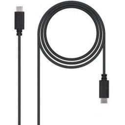 Nanocable CABLE USB 2.0 3A, TIPO USB-C/M-USB-C/M 1M NEGRO