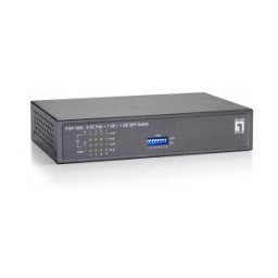 LevelOne SWITCH NO GESTION 8P 10/100 1P 10 /100/1000 POE 115W + 1P SFP GIGABIT
