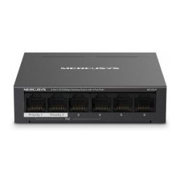 Mercusys MS106LP switch Gestionado Fast Ethernet (10/100) Energía sobre Ethernet (PoE) Negro