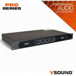 VSOUND Amplificador Áudio 19" 4x1000W 4 Canais Amplificador