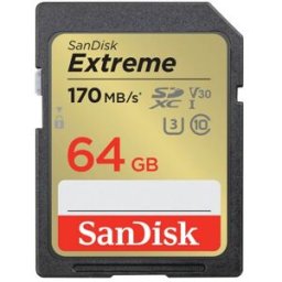 Tarjeta SanDisk Extreme SD UHS-I 64GB 170MB/s