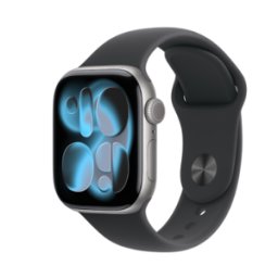 Apple Watch Series 11 GPS 42mm Space Grey Aluminium Case with Black Sport Band - S/M