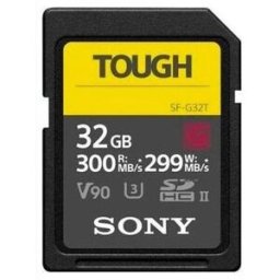 Tarjeta de memoria SD UHS-II Sony serie SF-G Tough 300Mb/s 32gb