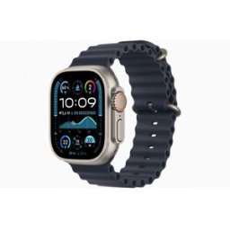 Apple Watch Ultra 2 GPS+Cellular 49mm caja en Titanio Natural y correa Ocean Azul Marino
