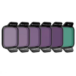 Pack de 6 filtros Freewell ND8/PL, ND16/PL, ND32/PL, ND64/PL, ND1000, UV para DJI Flip y Dji Lito X1