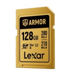 Lexar tarjeta de memoria 128GB Armor Gold SDXC UHS-II V60