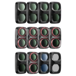 Mega Kit de filtros Freewell para DJI Osmo Pocket 4P Pack de 12 Negro