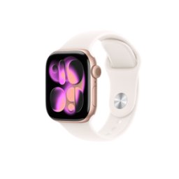 Apple Watch Series 11 GPS 42mm Rose Gold Aluminium Case with Light Blush Sport Band - M/L