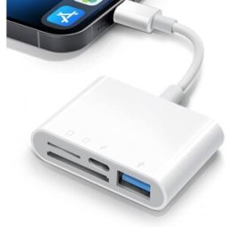 Ultrapix Lector de tarjetas SD 4 en 1 para lightning