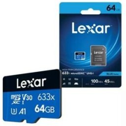 Lexar Tarjeta Micro SD Blue UHS-I 633X 64GB V30