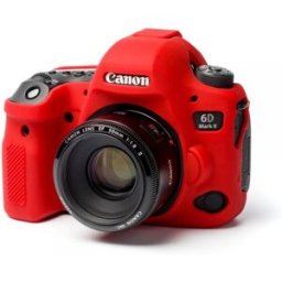 Funda de silicona Easycover para Canon 6D Mark II Roja