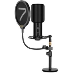 7RYMS 7 Ryms kit de micrófono USB para grabación y transmisión en PC o teléfono AU01-K2