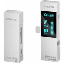 Mini Micrófono Inalámbrico 7Ryms Rimomic Lite (USB C/ A)Blanco