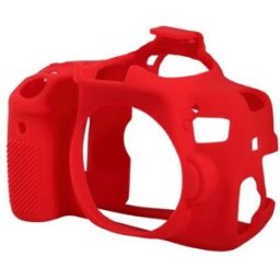 Funda de silicona Easycover para Canon EOS 750D Roja