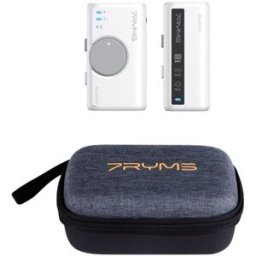 7RYMS Mini Micrófono Inalámbrico Multifuncional Iray DW10B (1TX+1RX) Blanco