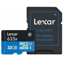 Tarjeta de Memoria Lexar High-Performance microSDHC/microSDXC 633x UHS-I 32Gb