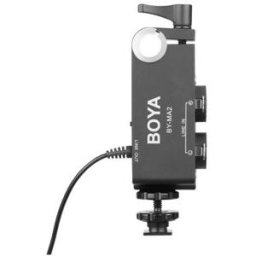 Micrófono Boya BY-MA2 mezclador de audio XLR de doble canal