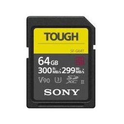 Tarjeta de memoria SD UHS-II Sony serie SF-G Tough 300Mb/s 64gb