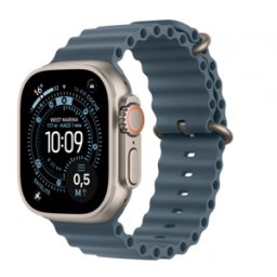 Apple Watch Ultra 3 GPS + Cellular 49mm Titanio natural con correa ocean azul