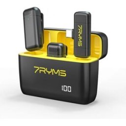 Micrófono Inalámbrico de Doble Canal 2.4G 7Ryms Rimo S1 UC